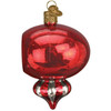 Old World Christmas Glass Blown Red Peppermint Reflection Ornament