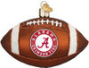 Old World Christmas 60100 Glass Blown Alabama Football Ornament