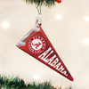 Old World Christmas 60106 Glass Blown Alabama Pennant Ornament