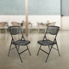 Cosco Indoor Black Plastic Mesh Standard Folding Chair- Pack of 4 Cosco Indoor Black Plastic Mesh Standard Folding Chair- Pack of 4