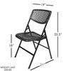 Cosco Indoor Black Plastic Mesh Standard Folding Chair- Pack of 4 Cosco Indoor Black Plastic Mesh Standard Folding Chair- Pack of 4