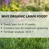 Jonathan Green Organic Lawn Food, 5M (5,000 sq ft Coverage) 17lb