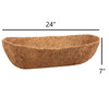 Panacea Trough Coco Fiber Liner for Outdoor Window & Deck Planters, 24"