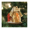 Old World Christmas K-9 Cottage Wooden Doghouse Ornament for Christmas Tree, Collie