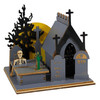 Old World Christmas Wooden Ginger Cottages Ornament, Creepy Cemetery