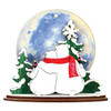 Ginger Cottages Polar Bear Moon Watch (CCO114) Ornament, Multi (#84213)