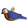 Old World Christmas Glass Blown Ornament for Christmas Tree, Western Bluebird