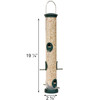 Aspects Quick-Clean Seed Tube Bird Feeder, Large, Spruce, 1.75qt Capacity