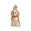 Old World Christmas Blown Glass Ornament for Christmas Tree, Cockapoo Puppy