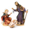 Marolin Manufaktur Plastic Nativity Set – Detailed Hand-Painted Christmas Figures, 4.75" (12 Pieces)