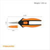 Fiskars Softouch Micro-Tip Pruning Snips for Precision Garden Trimming, 6"