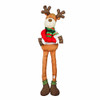 Evergreen Flag Beautiful Christmas Plush Reindeer Post Hugger Decor