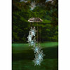 Evergreen Garden Beautiful Decorative Clear Snowflake White Light Solar Mobile