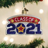 Old World Christmas Glass Blown Ornament for Christmas Tree, Class of 2021
