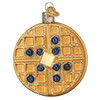 Old World Christmas Glass Blown Ornament for Christmas Tree, Waffle