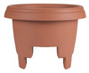 Bloem Classic Round Deck Balcony Rail Planter, Terra Cotta, 12"