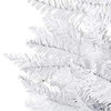 Garden Elements Artificial Pre-Lit White Spruce Christmas Tree, Pre-lit 150 Clear Lights, 4.5 ft