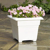 Novelty Countryside Square Tub Planter, White, 14 Inch