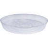 Curtis Wagner Plastics Vinyl Plant Saucer — Air-Flow Bottom Design, Clear — 25”