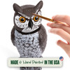 Dalen Owl Realistic Garden Decoy with 360° Rotating Head, 18"