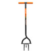 Fiskars Long Handled Steel Tiller, 40" - For Backyard Landscaping