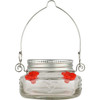 Nature’s Way Glass Mason Jar Hummingbird Feeder — 4 Feeding Ports — Easy Fill & Clean, 6 oz