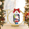 Old World Christmas Twisted Metal Single Ornament Stand, JOY, Gold, 6in