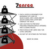 Zenree 4-Tier Foldable Powder-Coated Steel Shelf with Casters, 39” Tall