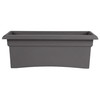 Bloem Veranda Window Deck Box Planter, Charcoal, 26"