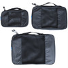 TravelWise Packing Cubes - 3 Piece Set (Black)