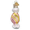 Old World Christmas Glass Blown Ornament with OWC Gift Box, Salt Water Taffy (Pack of 3)