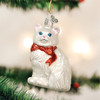 Old World Christmas Glass Blown Ornament for Christmas Tree, Princess Kitty
