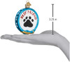 Old World Christmas Glass Blown Ornament, Dog Collar (With OWC Gift Box)