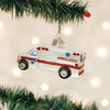 Old World Christmas Blown Glass Ornament for Christmas Tree, Ambulance