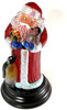 Old World Christmas Santa w/ Penguin Pals Christmas Light Figurine 11"