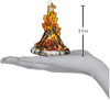 Old World Christmas Glass Blown Ornament for Christmas Tree, Campfire (With OWC Gift Box)