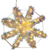 Kurt Adler Warm White LED Tinsel Foldable Metal Sphere Color, 8"