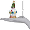 Old World Christmas Glass Blown Ornament, Snowman on Beach (With OWC Gift Box)