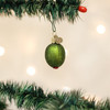 Old World Christmas Glass Blown Ornament for Christmas Tree, Stuffed Green Olive