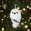 Kurt Adler Plush Ornament for Christmas Tree, White Owl