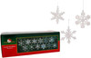 Kurt Adler Iridescent Snowflake Glass Ornaments, 2" (12-Piece Box Set)