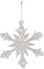 Kurt Adler Iridescent Snowflake Glass Ornaments, 2" (12-Piece Box Set)