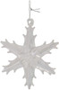 Kurt Adler Iridescent Snowflake Glass Ornaments, 2" (12-Piece Box Set)