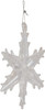 Kurt Adler Iridescent Snowflake Glass Ornaments, 2" (12-Piece Box Set)