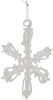 Kurt Adler Iridescent Snowflake Glass Ornaments, 2" (12-Piece Box Set)