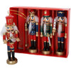 Kurt Adler Wooden Nutcracker Ornaments, 5" (Set of 4)