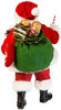 Kurt Adler Fabriche Collection, African American Santa with List & Candy Cane, 10.5"