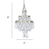 Kurt Adler Clear Bead Chandelier Christmas Tree Ornament, 6"