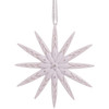 Kurt Adler Modern Snowflake Ornament w/ Swarovski Elements, 4"