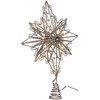 Kurt Adler (#AD2803) 30 Fairy Light Silver Star Treetop Tree Topper, 15.5"